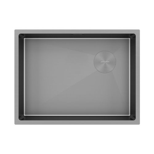 Кухонная мойка Paulmark NEXT-SKEW 58 UNI PM885844-MG 60х45 цвет серый поверхность матовая
