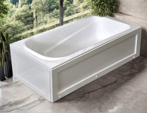 Ванна акриловая Parly CT10818 160х70 пристенная прямоугольная с ножками