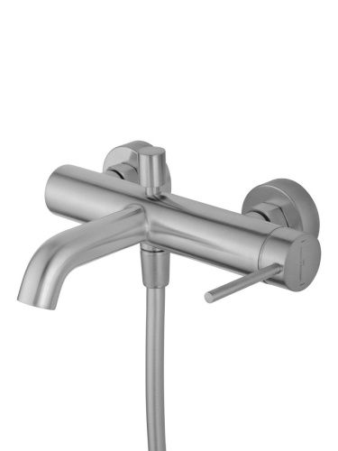 Смеситель для ванны и душа Wonzon & Woghand STICK WW-88639017-BN настенный никель - фото 5