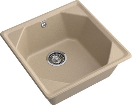 Кухонная мойка Granfest Unique U-500 песочный 50х50 цвет бежевый поверхность матовая