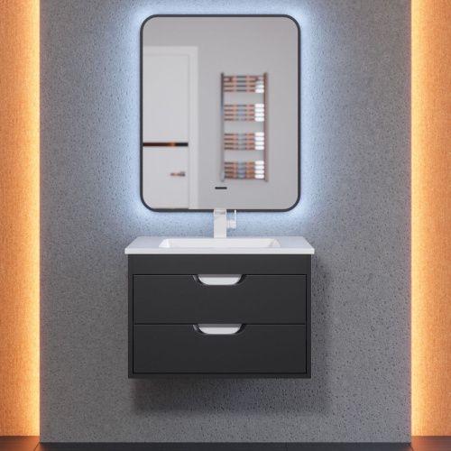 Тумба с раковиной Uperwood UPD Modul 393020549 60х50 цвет черный - фото 4