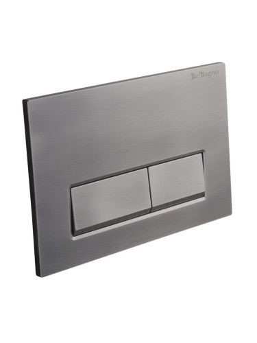 Клавиша смыва механическая BelBagno BB-15R-GM цвет оружейная сталь - фото 2