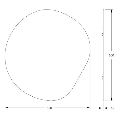 Зеркало Evoform Essence BY 0321 60х60 подвесное - фото 2