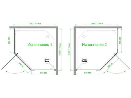 Душевой уголок Royal Bath TR RB110TR-C 110х110 стекло матовое профиль белый без поддона
