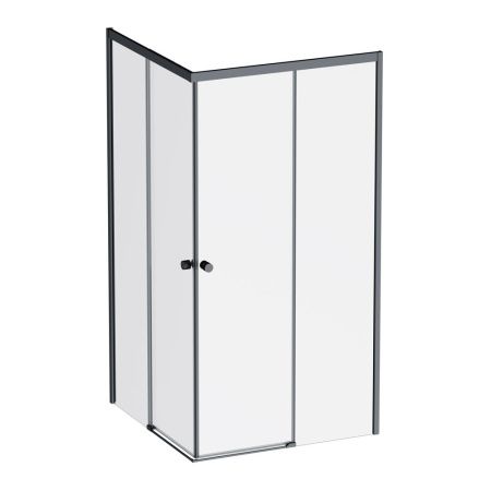 Душевой уголок Am.Pm X-joy W94G-403-100100-BТ1К 100х100 стекло прозрачное профиль черный без поддона