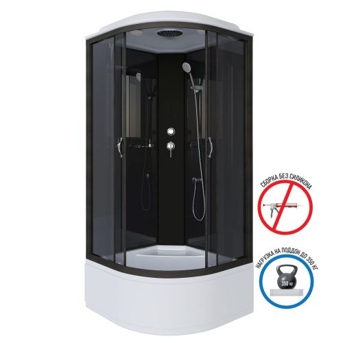 Душевая кабина Niagara Classic 65081434 90х90 четверть круга с крышей ориентация универсальная - фото 2