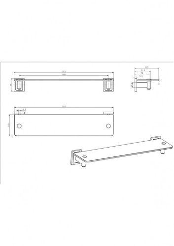 Полка CeramaLux Gamma 12311 - фото 2