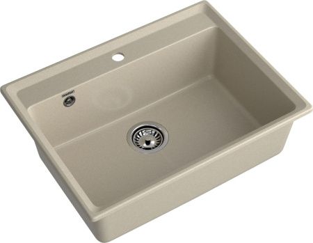 Кухонная мойка Granfest Level LV-660 топаз 65х50 цвет серый поверхность матовая