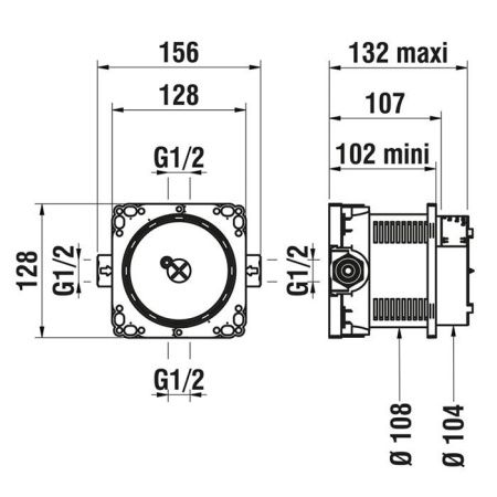 Система скрытого монтажа Laufen Simibox HF574007000000