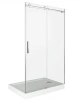 Душевая перегородка Good Door Galaxy ГЛ00005 130х195 стекло прозрачное профиль хром