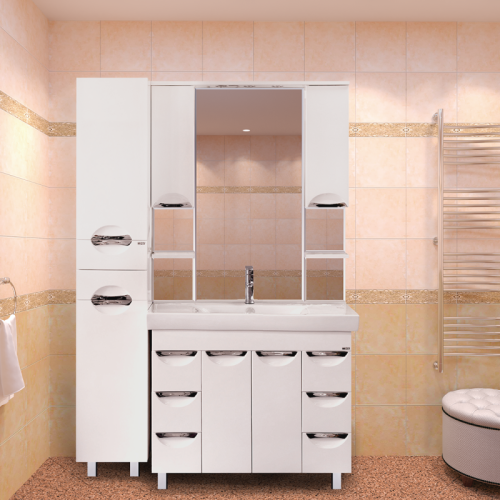 Тумба под раковину Misty София П-Соф01100-0116Я 100х40 напольная цвет белый - фото 2