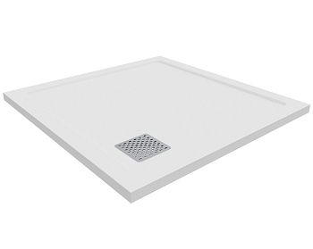 Душевой поддон из искусственного камня Taliente PTA-ST-90Wstone 90х90 белый без каркаса