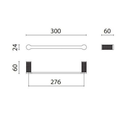 Полотенцедержатель Oasis Defile 0AGD006OR
