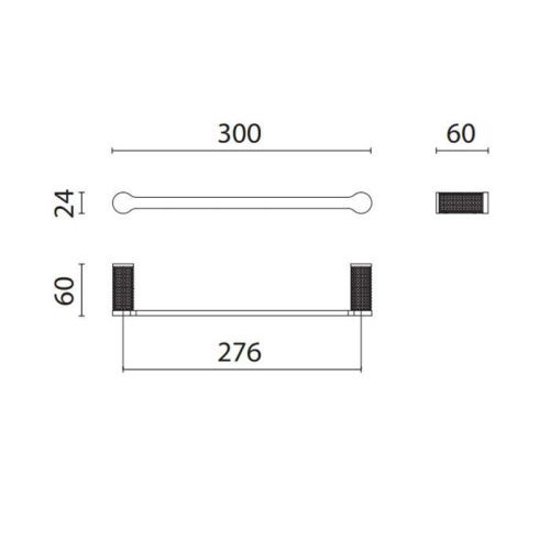 Полотенцедержатель Oasis Defile 0AGD006CR - фото 2