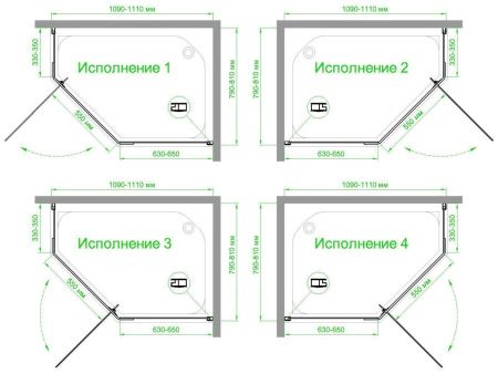 Душевой уголок Royal Bath TR RB1180TR-C 110х80 стекло матовое профиль белый без поддона
