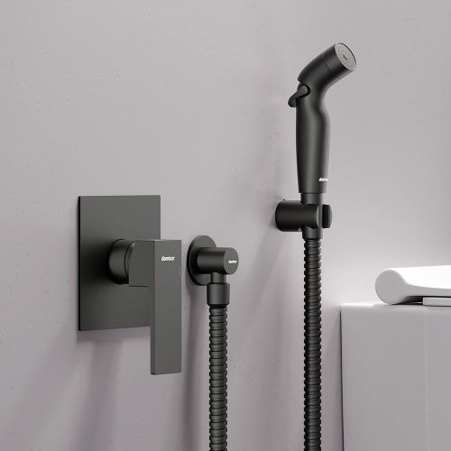 Гигиенический душ со смесителем Damixa Gala 537510300 черный - фото 3