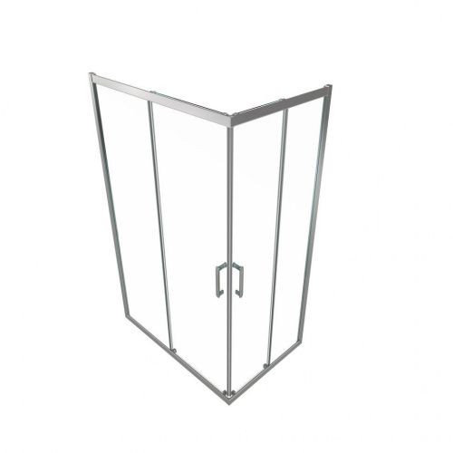 Душевой уголок Тритон Фикс-Хром Щ0000067441 120х80 стекло прозрачное профиль хром без поддона - фото 3