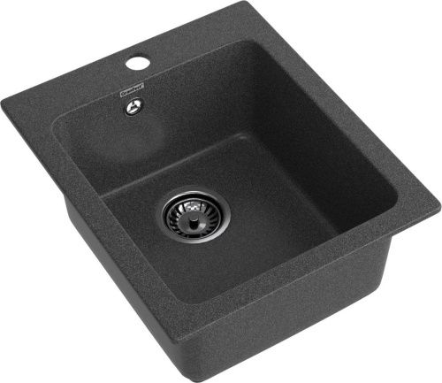 Кухонная мойка Granfest Praktik P-505 графит 50х45 цвет серый поверхность матовая - фото 2