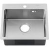 Кухонная мойка Melana ProfLine MLN-R48544H 50х45 цвет серый поверхность матовая