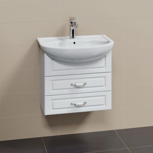 Тумба под раковину СанТа Верона 700191 60х30 подвесная цвет белый - фото 3