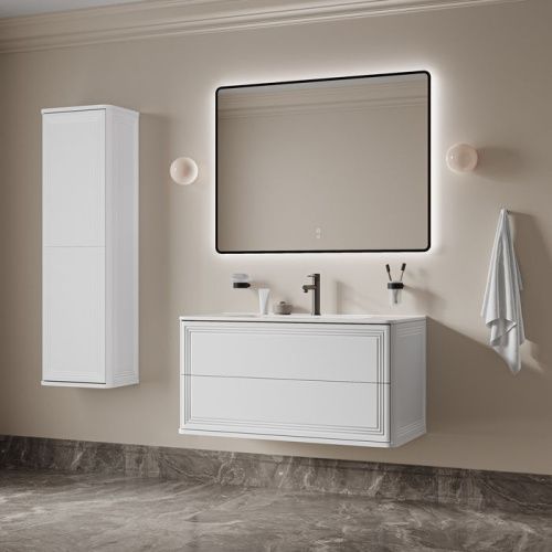 Тумба с раковиной Iddis Oxford Neo OXN10W0i95K 100х50 подвесная цвет белый - фото 3