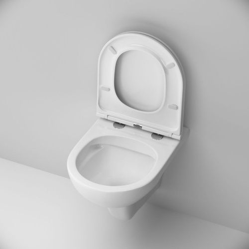 Унитаз подвесной Am.Pm Gem C901700SC белый с сиденьем микролифт безободковый каскадный смыв - фото 4