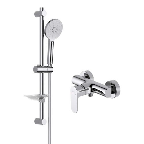 Комплект смесителей Aquatek ОБЕРОН AQ1232CR настенный хром