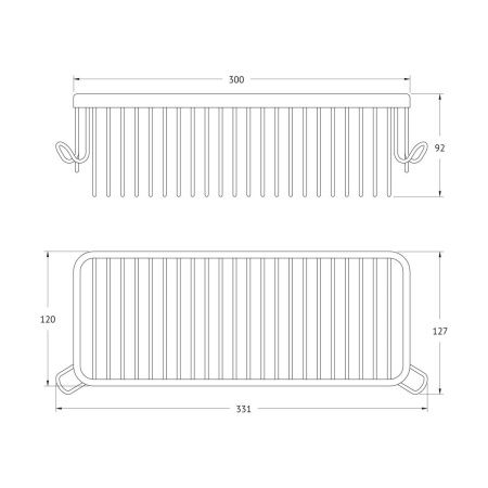 Полка в ванную комнату Artwelle Universell 4134
