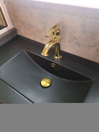 Смеситель AltroBagno Beatrice AltroBagnoBeatrice0114Or на раковину золото