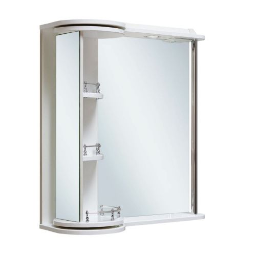 Зеркало-шкаф Runo СЕКРЕТ 00000000580 70х80 подвесной цвет белый - фото 2