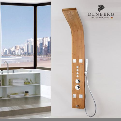 Душевая панель Denberg LT-202 настенная цвет коричневый с термостатом - фото 2