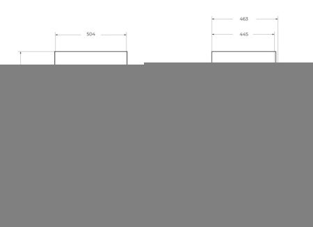 Тумба под раковину Cezares PREMIUM 55431 50х40 подвесная цвет белый