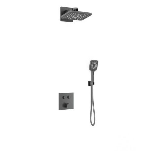 Душевая система Vincea VSFW-421I4GM встраиваемая в стену цвет вороненая сталь - фото 2