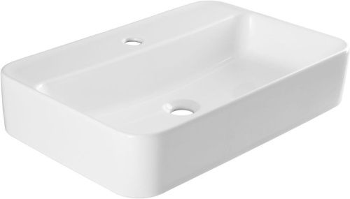 Раковина керамическая Allen Brau Liberty 4.32013.20 60х40 накладная цвет белый 1 отверстие под смеситель - фото 5