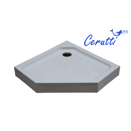 Душевой поддон из ABS-пластика Cerutti SPA P91C 90х90 белый с ножками