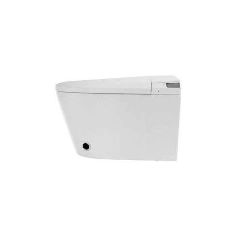 Унитаз подвесной Grossman Smart GR-5702 белый с сиденьем микролифт безободковый импульсный смыв - фото 4