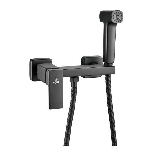 Гигиенический душ со смесителем Rose R2805H-1 черный - фото 2