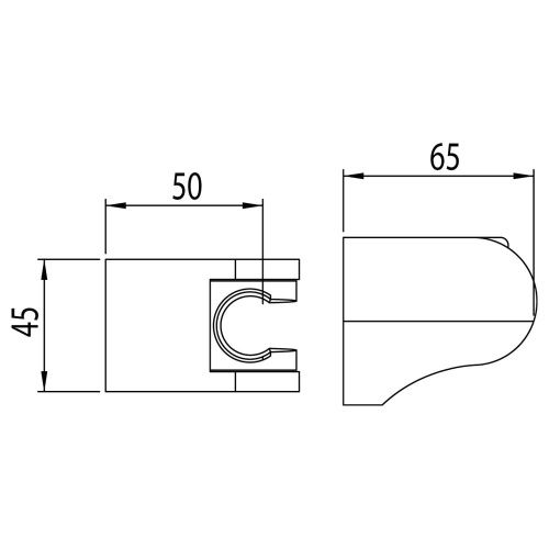 Держатель для душа Clever START 61056 черный - фото 2