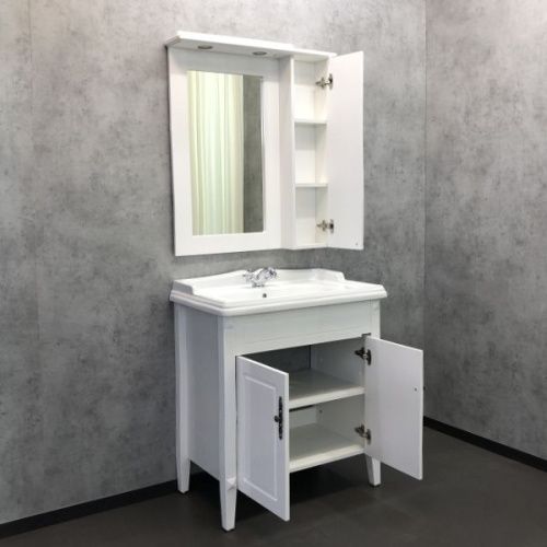 Тумба с раковиной Comforty Палермо 00004139245CF 80х50 напольная цвет белый - фото 4