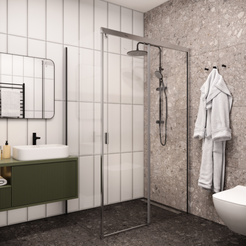 Душевой уголок Cerutti SPA MARBELLA 120 R 120х80 стекло прозрачное профиль хром без поддона - фото 5