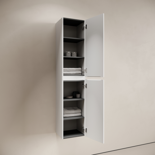 Шкаф-пенал Sancos CODE PCD35W 40х170 подвесной цвет белый - фото 4