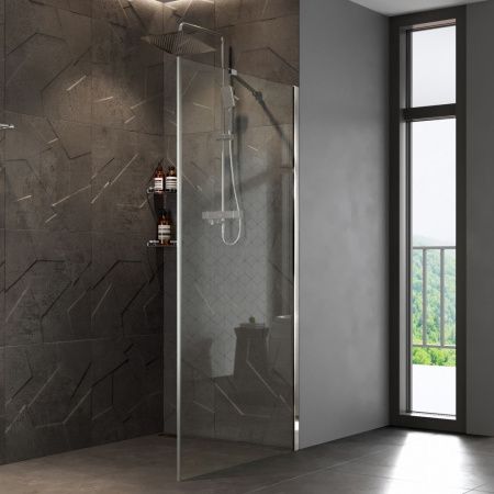 Душевая перегородка Wasserkraft Aller 10H 10H10-RP100 100х200 стекло прозрачное профиль хром