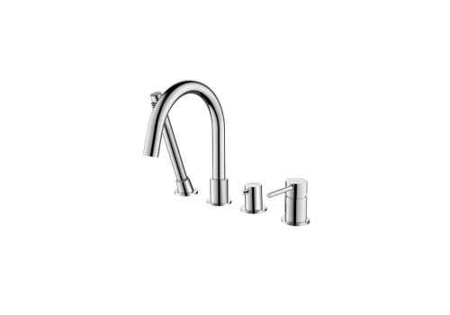 Смеситель Aquatek ЕВРОПА AQ1348CR на борт ванны хром - фото 2