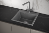 Кухонная мойка Granula 5201, ГРАФИТ 50х50 цвет серый поверхность матовая