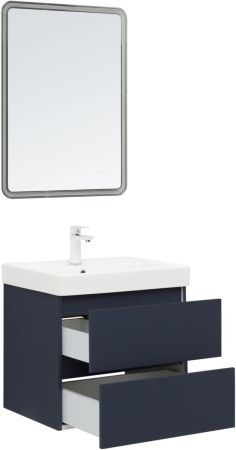Тумба под раковину Aquanet Вега 2.0 00337947 60х50 подвесная цвет синий