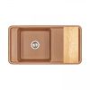 Кухонная мойка Aquaton Беллис 1A725132BS270 95х50 цвет коричневый