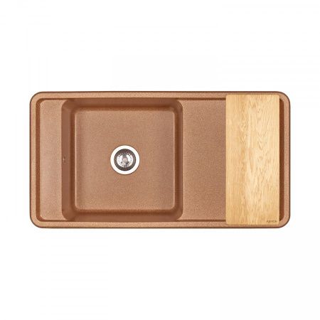Кухонная мойка Aquaton Беллис 1A725132BS270 95х50 цвет коричневый