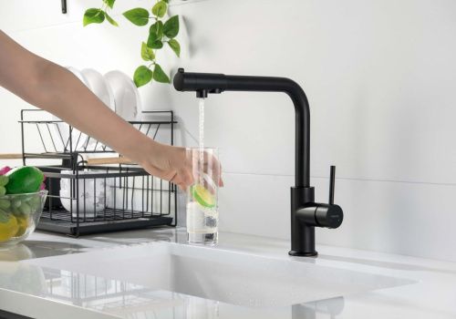 Смеситель для кухни Aquatek ЕВРОПА AQ1386MB на мойку черный - фото 4