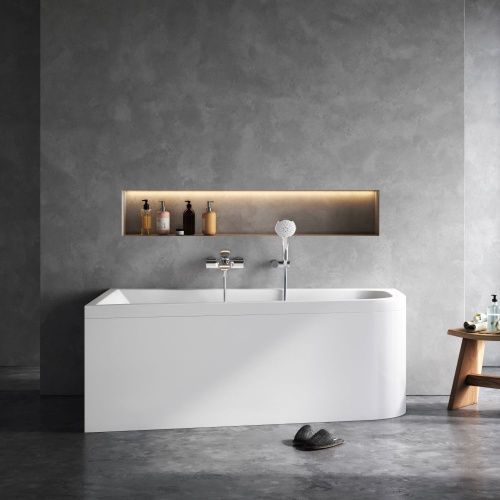 Ванна акриловая Am.Pm Spirit W72A-160L100W-A2 160х100 пристенная асимметричная без каркаса - фото 4