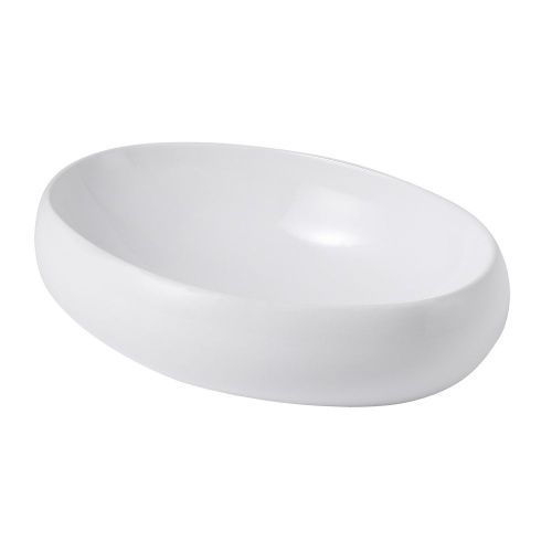 Раковина керамическая Abber BEQUEM AC2102 60х40 накладная цвет белый без отверстий под смеситель - фото 2